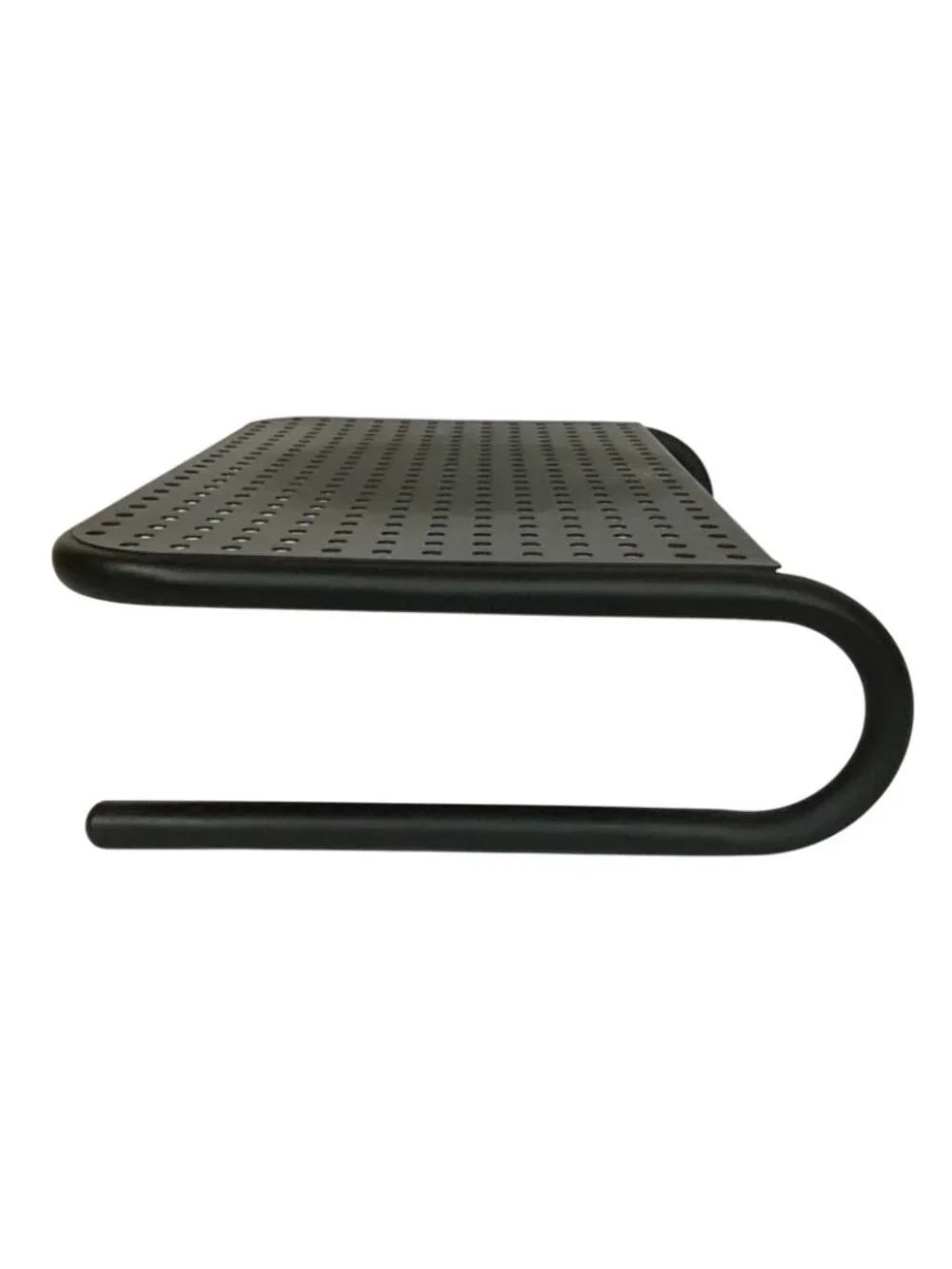 Metal Computer Monitor Stand Riser Black Perforated Platform For Ventilation - Picture 2 of 6